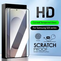 Skirta Samsung Galaxy S22 S20 S21 Ultra S10 Plus Note 20 Ultra 10 Plus visiškai lenktam grūdinto stiklo ekrano apsaugai S22 juoda