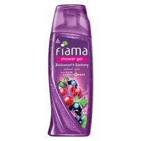 Fiama dušo želė Juodųjų serbentų ir meškauogių kūno prausiklis su odą kondicionuojančiomis medžiagomis, suteikiantis spindesį, 250 ml buteliukas 250ml