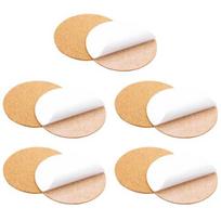 10 Pcs Backing Coasters Thick Anti-skid Heat Insulation Practical Cup Coaster Furniture Cork Mats Household Stuff Circle