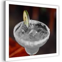 Canvas print, Lime juice 30x30 balta/juoda