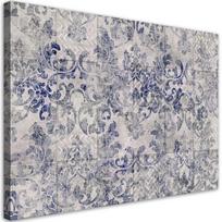 Canvas print Blue ornament on Portuguese tiles 60x40 violetinė