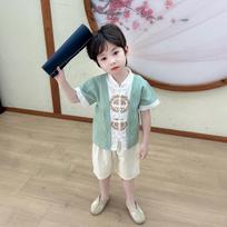 Hanfu mergina kiniško stiliaus audinio vasarinė suknelė Antikvarinis Tang kostiumas super fėjos kostiumo suknelė mažos mergaitės undinėlės princesės sijonas apatinis trikotažas XXS