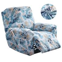 Spausdintas atlošimo sofos užvalkalas, tamprus atlošiamas sėdynių užvalkalas, skirtas svetainei, neslystantis „Relax Lazy Boy“ fotelio užvalkalas namų dekoravimui 1 Seat gray