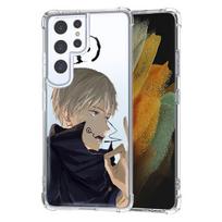 Skaidrus telefono dėklas, skirtas Samsung S10 S20 Fe S21 S22 S8 S9 Plus S21ultra S22ultra Japan Anime Jujutsu Kaisen smūgiams atsparus dangtelis Samsung S9 Plus gray
