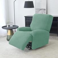 Seater Polar Fleece Recliner Sofa Cover Elastic Spandex Couch Slipcover Lazy Boy Armchair Covers For Living Room Furniture gray