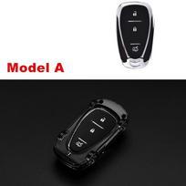 For Chevrolet Chevy Camaro Cruze Malibu Tracker Trax Aveo Opel Astra Corsa Lova Epica Car Keychain Key Case Cover Decora Model A gray
