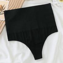 Moteriški elastiniai ploni aukšto liemens T formos stringai apatinis trikotažas kelnaitės 3XL smėlis