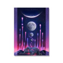 Ateities gyvūnų verkimo plakatai ir spaudiniai Elnio vilko banginio dramblio drobės tapyba Abstrakčios sienos nuotraukos Svetainės namų dekoras 21cm×30cm NoFrame