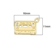 Varinės mielos širdies magnetinės juostos pėdų smeigtukai pakabukai, skirti karolių auskarų apyrankėms gaminti 11X16mm auksas