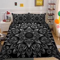 kemila Juoda kupranugario spalvos Dream 3D antklodės užvalkalas ir pagalvės užvalkalas dvigulei lovai Skaitmeninė spauda patalynė DE 135x200cm