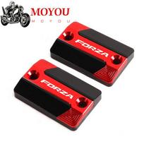 For HONDA Forza 350 FORZA350 Forza350 - Motorcycle Accessories Front Brake Reservoir Fluid Tank Cover Oil Cup raudona