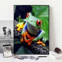 5D Diy Diamond Painting Mr Tree Frog Standing Cross Stitch Set Full Diamond Embroidery Mosaic Art Picture of Rhinestones Decor Gift Full Round 20x30cm