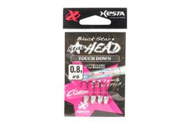 Xesta Jig Head Black Star Head Touch Down 0.8 grams Hook Size 8 (8330)