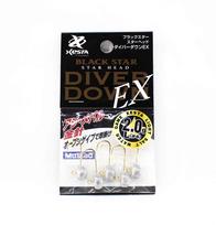 Xesta Jig Head Black Star Head Diver Down EX L 2 grams Hook Size 4 (4107)