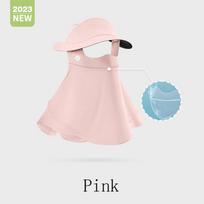 Women Thin Breathable Ice Silk Sunscreen Long Neck Full Face Mask Summer UV Protection Cycling Outdoor Beach Beauty Sun Hat tamsiai pilka spalva