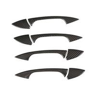 Skirta Mercedes Benz CE GLK ML CLA klasė W166 W117 X204 W204 W212 W246 anglies tekstūros automobilio išorinių durų rankenos dubens dangtelis door handle trim black