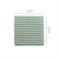 25*25CM Absorbent Cloth Cleaning Rag Dishwashing Towel Washcloths žalia