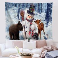 Christmas tapestries wall hangings Bohemia hippies dormitory room decoration large cloth walls curtains bed sheets beach towels 95*73cm black