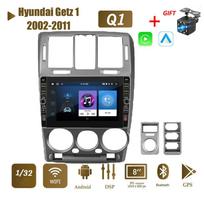 8 colių WIFI automobilio radijo stereofoninė multimedija, skirta Hyundai Getz 1 2002-2011 su mygtuko rankenėle Android 2Din GPS Navi Auto 1+32GB 1+32GB