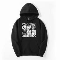 JoJo Bizarre Adventure Hoodies Fashion Designer Streetwear Unisex Ora World Dio JOJO Comic Warm Japan Anime Sweatshirt L black