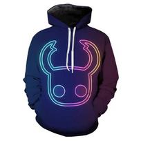 New Anime Hollow Knight 3D Prined Hoodies Men/Women Fashion Kids Popular Personality Hoodie Harajuku Yin Yang Zipper Sweatshirts 5XL blue