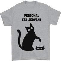 Personal Cat Servant Funny Pet Unisex T-shirt S