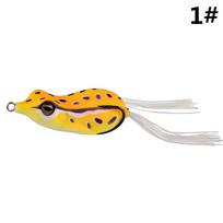 Classic Black Thunder Frog Black Fish Fishing Bait Road Ya Fish Bait Rock Fishing Biomimetic Frog Long Range Fishing Fake Bait 1#