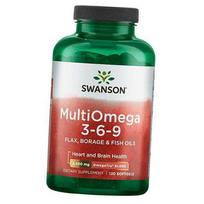 Multi Omega 3 6 9, Multi Omega 3-6-9, Swanson 120 minkštųjų kapsulių (67280005) 120softgels
