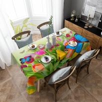 Drugelio žalių lapų gėlių staltiesė šventinė dekoracija vandeniui atspari stačiakampė staltiesė Vestuvių dekoro staltiesė 4pcs 33x48 Table mat black