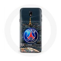 Case - Maniacase - Samsung Galaxy J5 2017 - Black - Soft - PSG Eiffel Tower Logo juoda