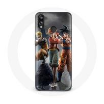 Coque pour Huawei P20 Lite Sangoku naruto Luffy one piece Dragon Ball z 3D Anime manga