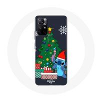 Case - Maniacase - Xiaomi Redmi Note 11s 5G - Stitch Ohana - Merry Christmas - Soft juoda