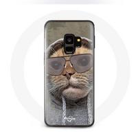 Coque pour Samsung Galaxy S9 Chat avec une capuche photo drole Animaux