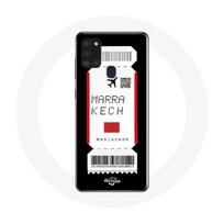 Coque Samsung Galaxy A21S Billet d'avion marrakech