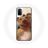 Coque Oppo A53 American Pit Bull Terrier Marron ruda