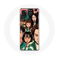 Coque Samsung Galaxy A21S Squid Game Affiche personnages Fanart