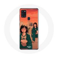 Coque Samsung Galaxy A21S Squid Game Kang Sae Byeok Numéro 067 Et Ji Yeong Numéro 240