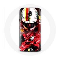 Coque pour Samsung Galaxy j7 2017 Formule 1 Sebastian Vettel F1 Rouge