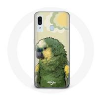 Coque pour Samsung Galaxy A30 Amazone Perroquets Vert
