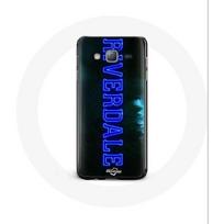 Coque pour Samsung Galaxy J7 2016 Riverdale Série Logo bleu