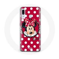 Coque pour Samsung Galaxy A40 Minnie Mouse Dessin animé Rouge