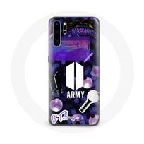 Dėklas, skirtas Huawei P30 Pro Bangtan Sonyeondan BTS logotipui ir ARMY logotipui I Purple You