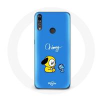 Coque pour Huawei P30 Lite Bangtan BTS BT21 Chimmy Jimin Fond Bleu mėlyna
