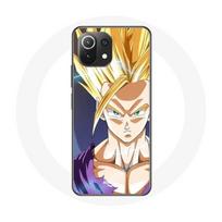 Coque pour Xiaomi Mi 11 Lite Manga Dragon Ball Sangoku Jaune geltona