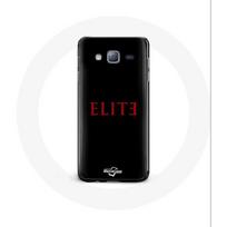 Coque pour Samsung Galaxy J7 Elite Saison 5 Logo Rouge Fond Noir
