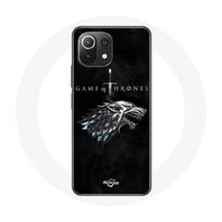 Coque pour Xiaomi Mi 11 Lite Game of Thrones Saison 8 Le Trône de Fer La maison Stark Logo L'hiver a