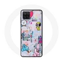 Coque pour Samsung Galaxy A12 BTS Bangtan Sonyeondan BT21 Van Tata Chimmy Cooky Rj Koya Mang Et Shoo