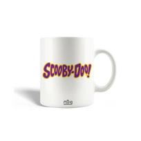 Scooby Doo Logo geltonas violetinis keramikinis puodelis