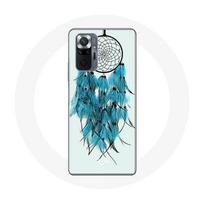 Coque pour Xiaomi Redmi Note 10 Pro Attrape Rêve Bleu Fond Blanc