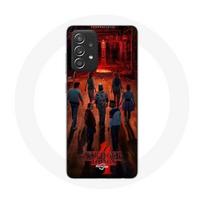 Coque pour Samsung Galaxy A52 Stranger Things Affiche Equipages Fan Art Saison 4